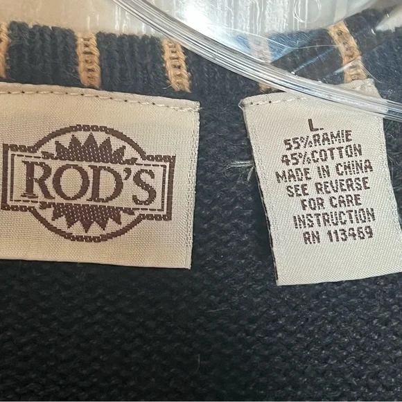 Rods Horse Print Zip Up Cardigan Sweater Womens Sz L Western Country Ranch - Picture 7 of 12